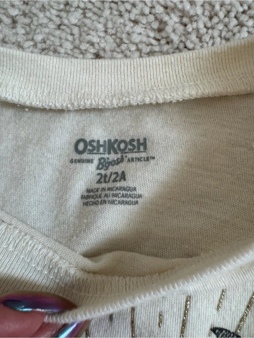 OshKosh Bgosh cute cream